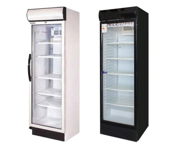 یخچال ایستاده 70سانتی تک درب ویترینی سفید